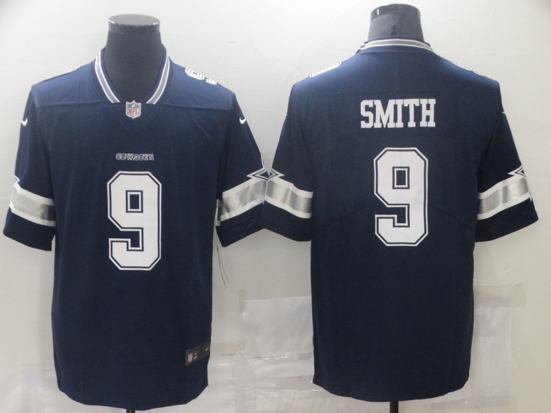 Men's Dallas Cowboys Emmitt Smith #9 Navy Jersey